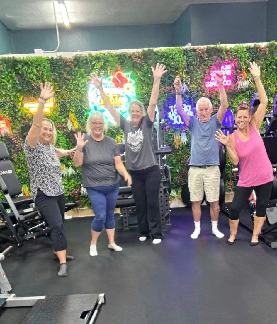Chair yoga class